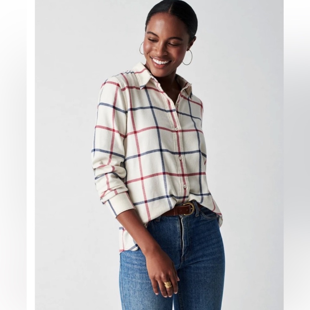 Faherty the classic stretch flannel shirt